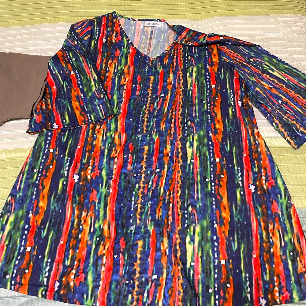 MISSLOOK multicolored tunic Size XL